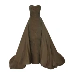 Marmar Halim Draped Silky Chiffon With Detachable Tail Dress Dresses Marmar Halim Draped Silky Chiffon With Detachable Tail Dress Dresses