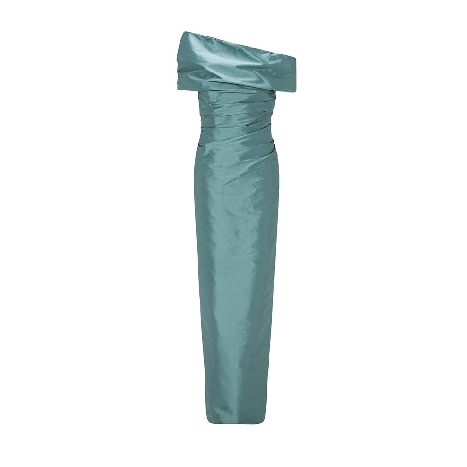 Marmar Halim Off Shoulder Taffeta Draped Dress Dresses Marmar Halim Off Shoulder Taffeta Draped Dress Dresses