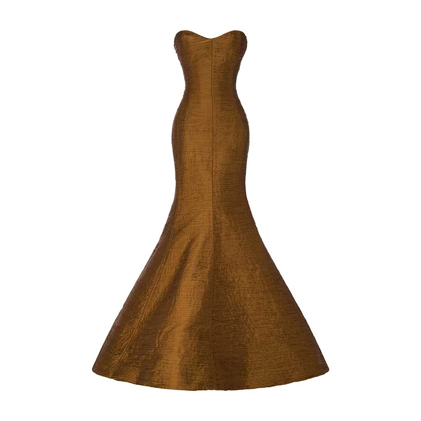 Marmar Halim Pleated Fish Tail Cut Gown Gowns Marmar Halim Pleated Fish Tail Cut Gown Gowns