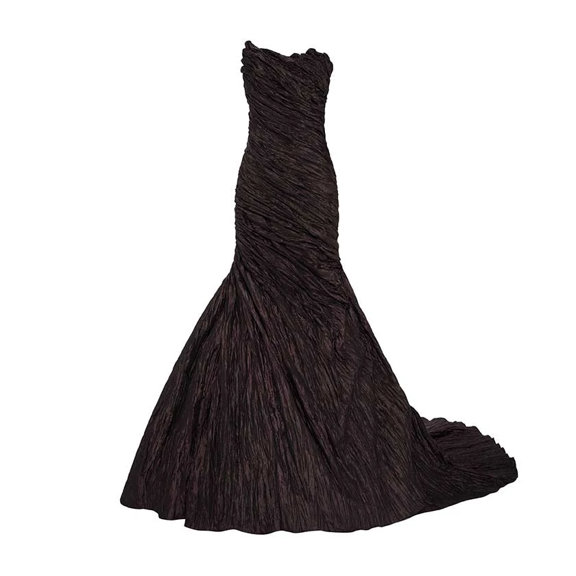 Marmar Halim Strapless Crush Taffeta Gown With Draped Tail Gowns Marmar Halim Strapless Crush Taffeta Gown With Draped Tail Gowns