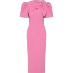 Rebecca Vallance Pink Clothing The Muriel Midi Dress radiates feminine sophistication in pink