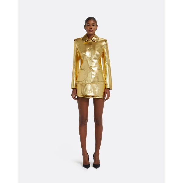 Alfie Jacket in Gold - Image 3