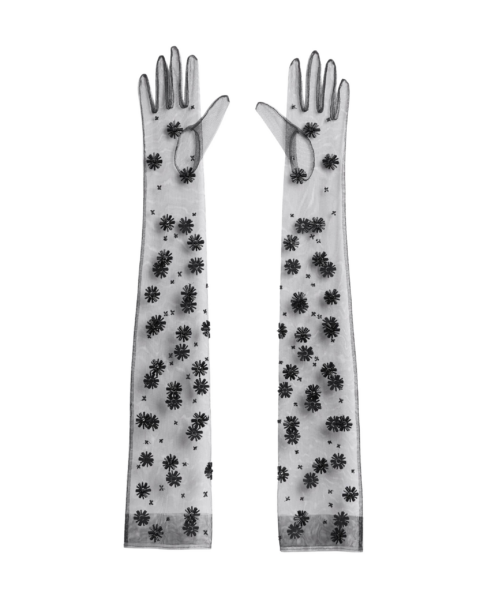 Astin Gloves in Black with Black