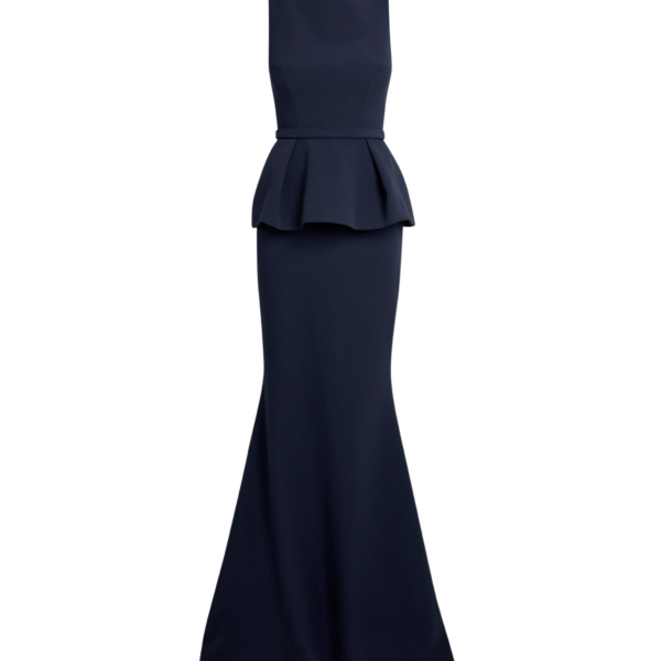 Carter Long Dress in Maritime Blue
