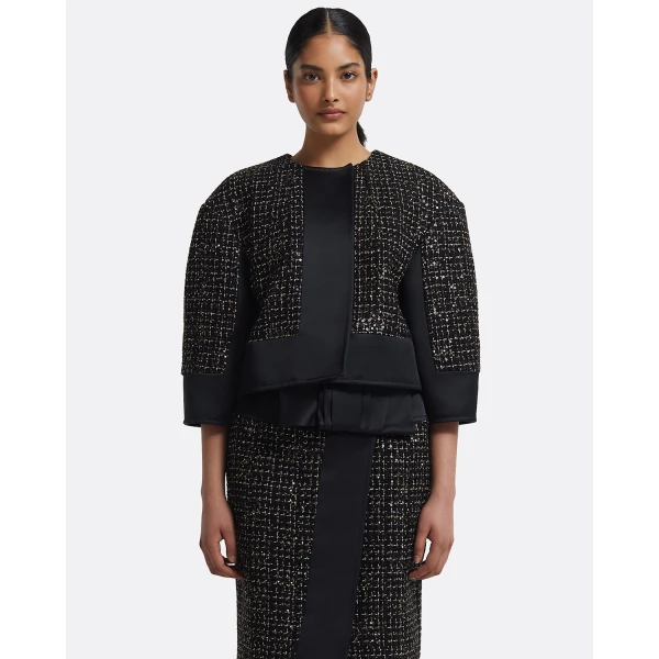 Chaya Jacket in Black on Black & Gold - Image 2