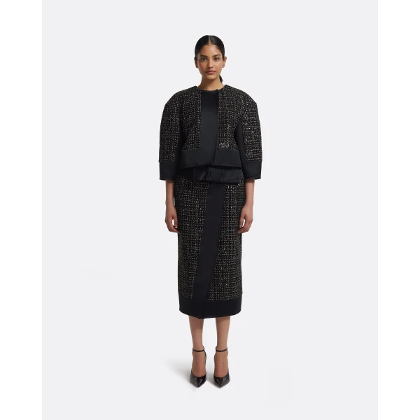 Chaya Jacket in Black on Black & Gold - Image 3