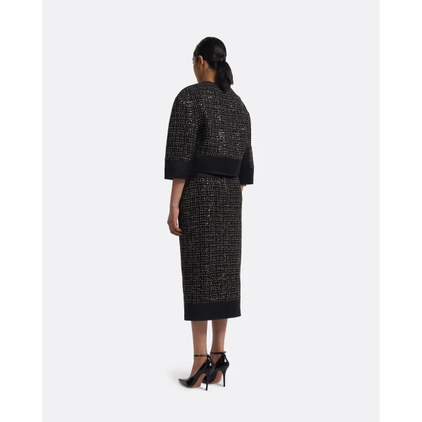 Chaya Jacket in Black on Black & Gold - Image 4