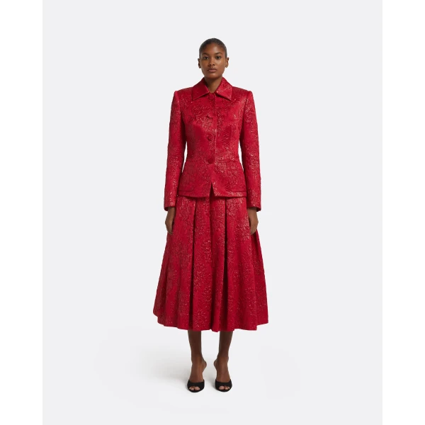 Flynn Jacket in Crimson - Image 4