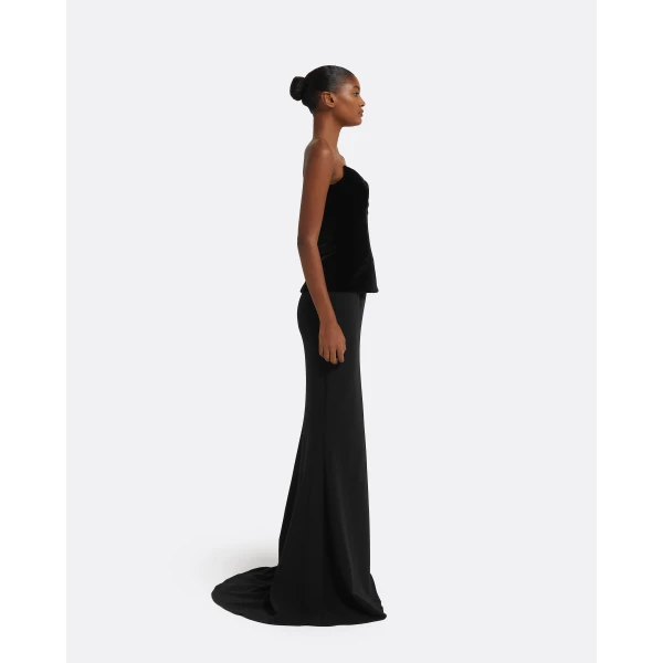 Gayeta Long Skirt in Black - Image 4