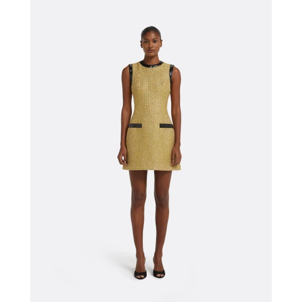 Hailey Short Dress in Yellow Gold - Image 2