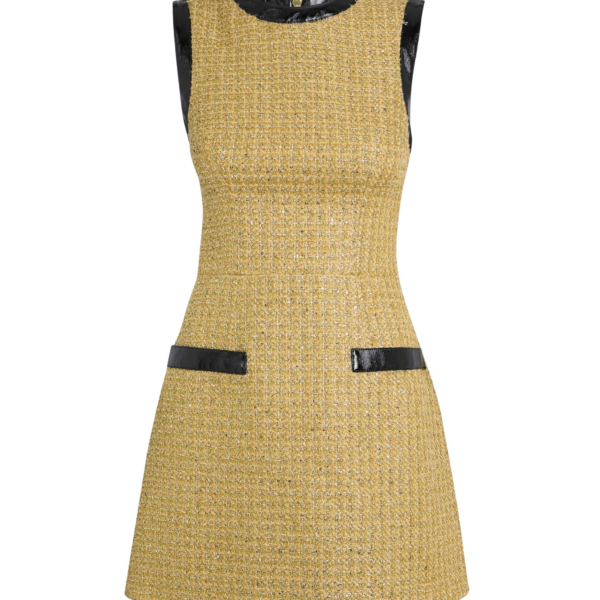 Hailey Short Dress in Yellow Gold