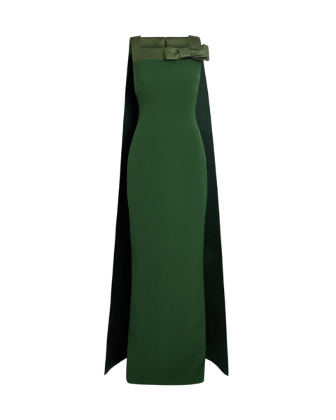 Harley Long Dress in Moss Green
