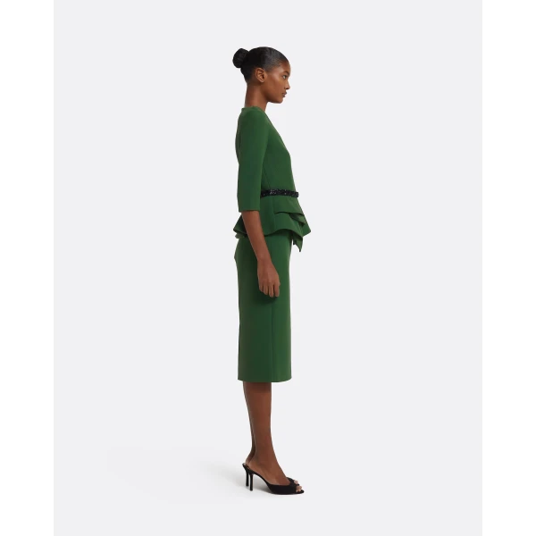 Hokuku Skirt in Moss Green - Image 5