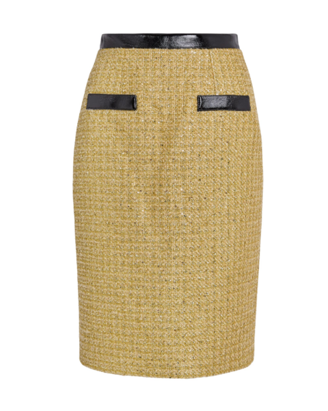 Lucas Midi Skirt in Yellow Gold