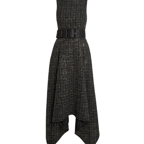 Okimi Dress in Black & Gold