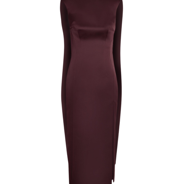 Rika Midi Dress in Wine
