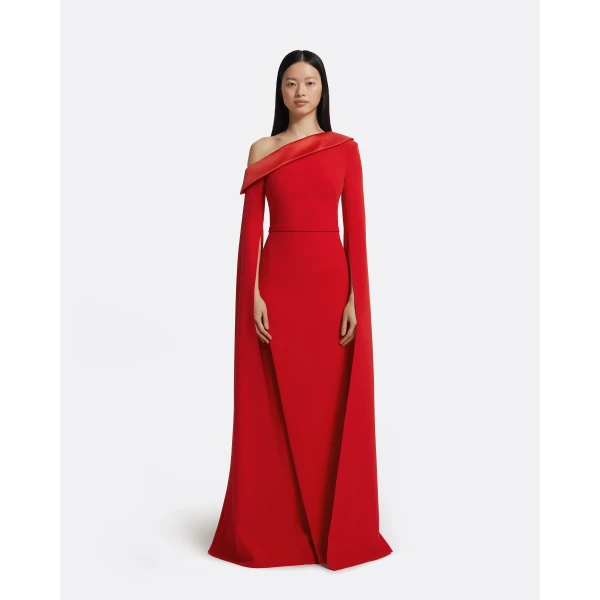Rinoa Long Dress in Cherry Red - Image 2