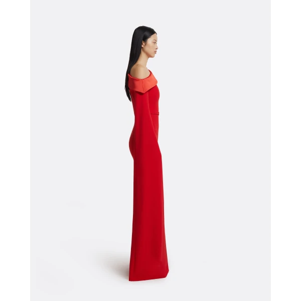 Rinoa Long Dress in Cherry Red - Image 5