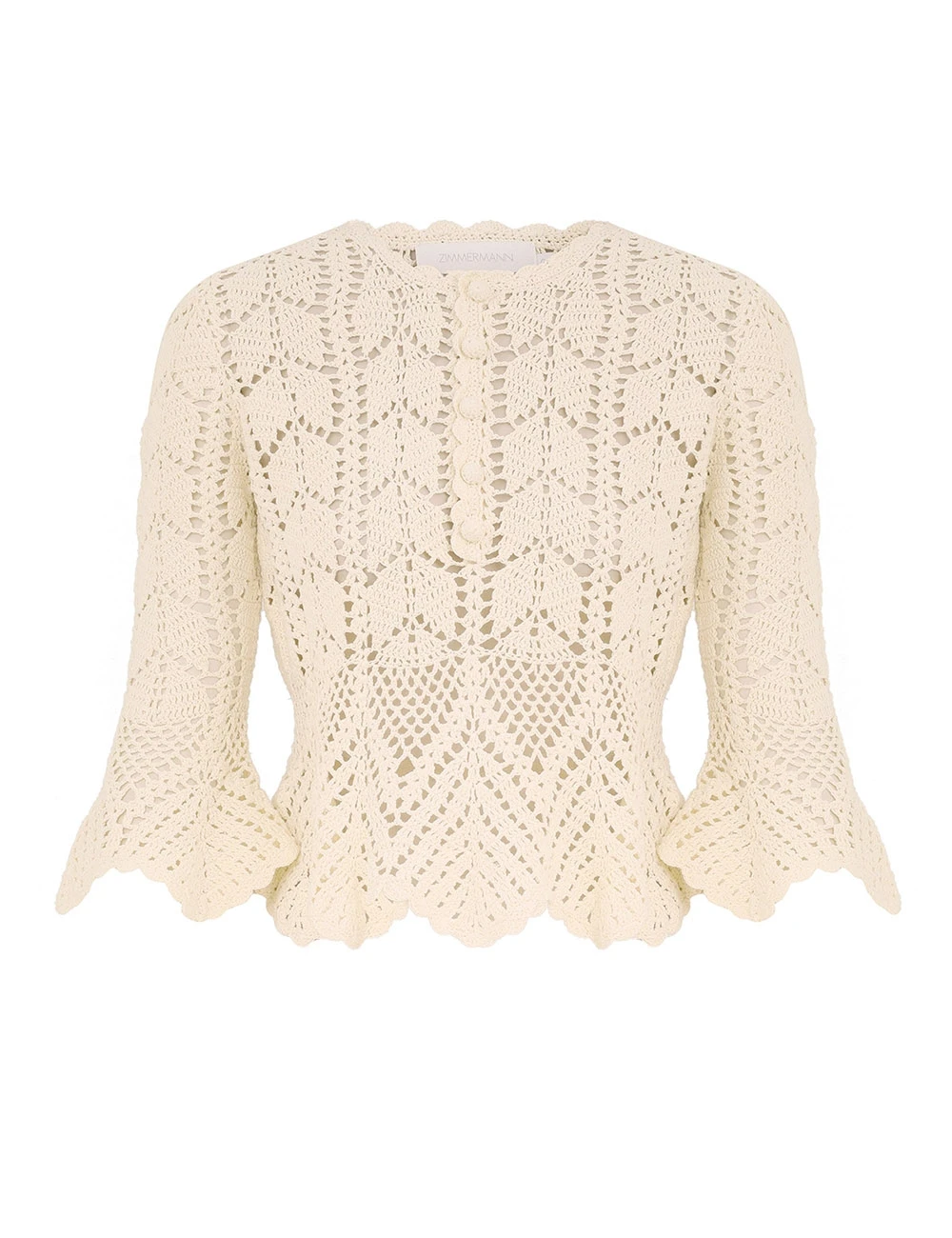 Zimmermann Awaken Lace Crochet Top | Ready to Wear 2025 Collection Luxury Shoes Elevate your elegance in this Zimmermann Tops from the 2025 resort wear edit