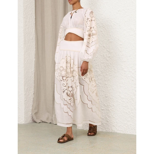 Elevate your elegance in this Zimmermann Tops   from the 2025 resort wear edit