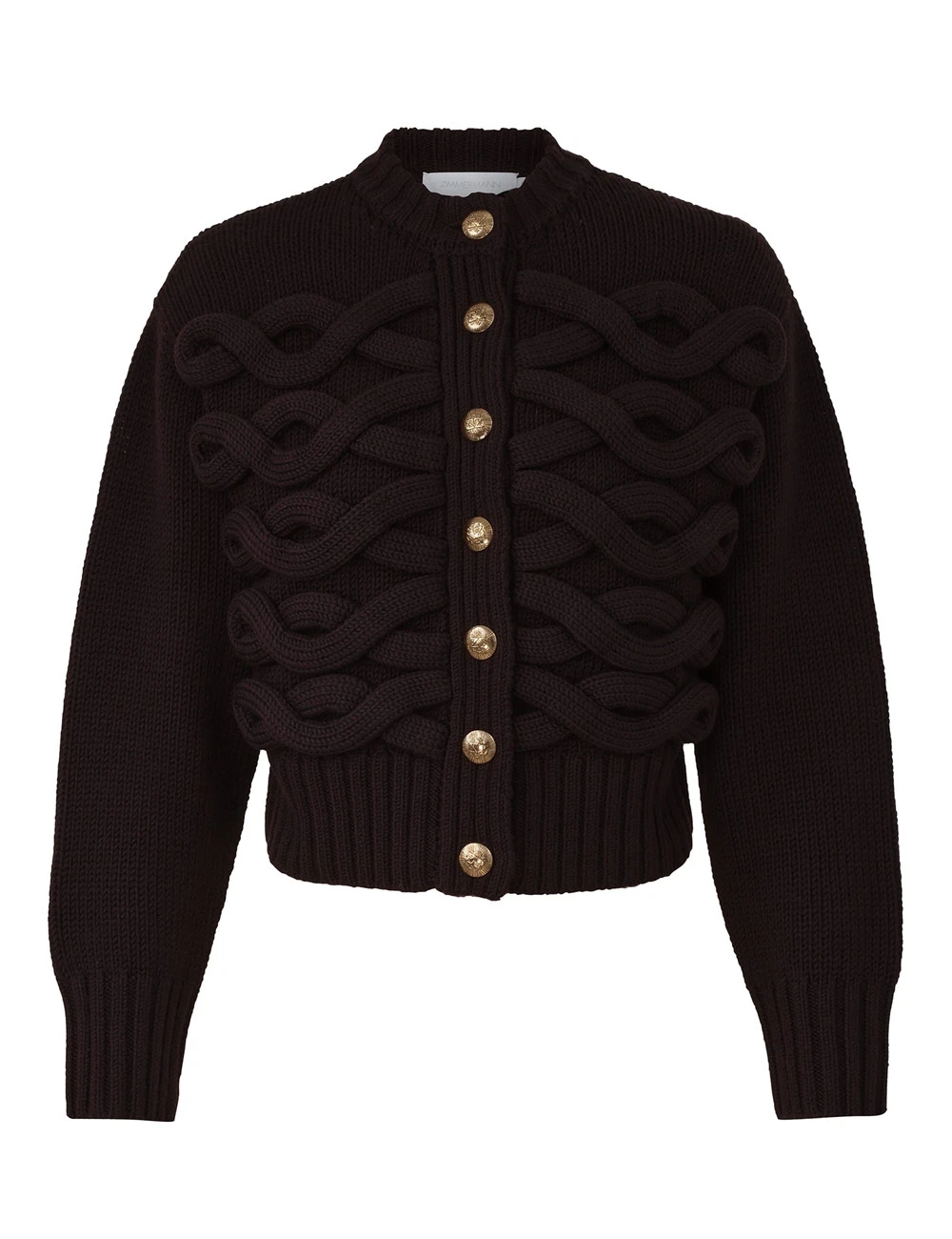 Zimmermann Rebellion Cable Cardigan | Ready to Wear 2025 Collection Luxury Shoes Elevate your elegance in this Zimmermann Knitwear from the 2025 resort wear edit