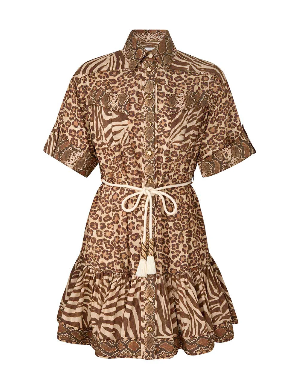 Zimmermann Wanderlust Lantern Mini Dress | Ready to Wear 2025 Collection Luxury Shoes Elevate your elegance in this Zimmermann Dresses from the 2025 resort wear edit