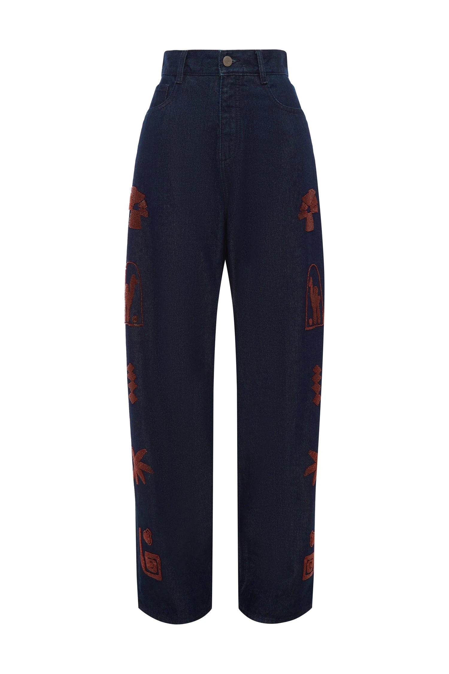 Alemais Delany Embellished Denim Jean | Ready to Wear Collection Luxury Shoes Elevate your elegance in this Alemais Pants from the resort wear edit