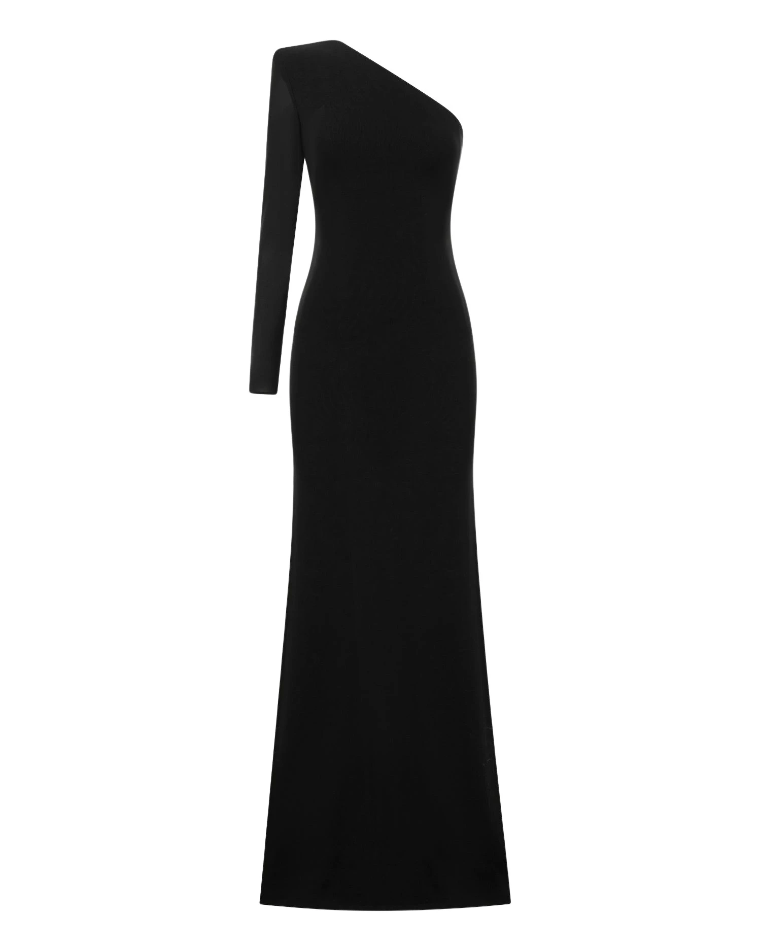 Alex Perry one sleeve gown in stretch mesh, an asymmetric red-carpet evening column