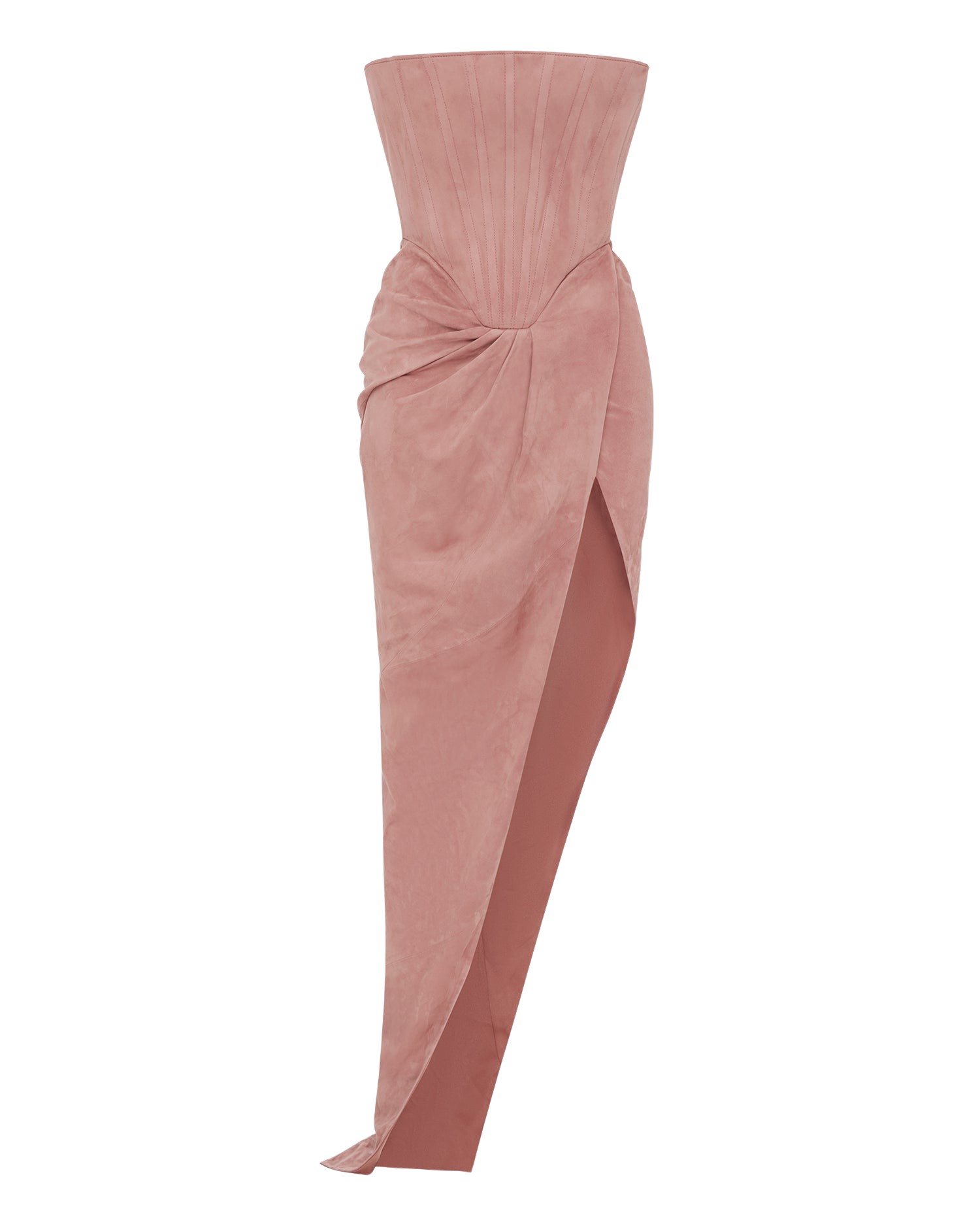Alex-Perry-Strapless-Corset-Drape-Gown-in-Suede-coveti26351_nobg Alex Perry Dresses