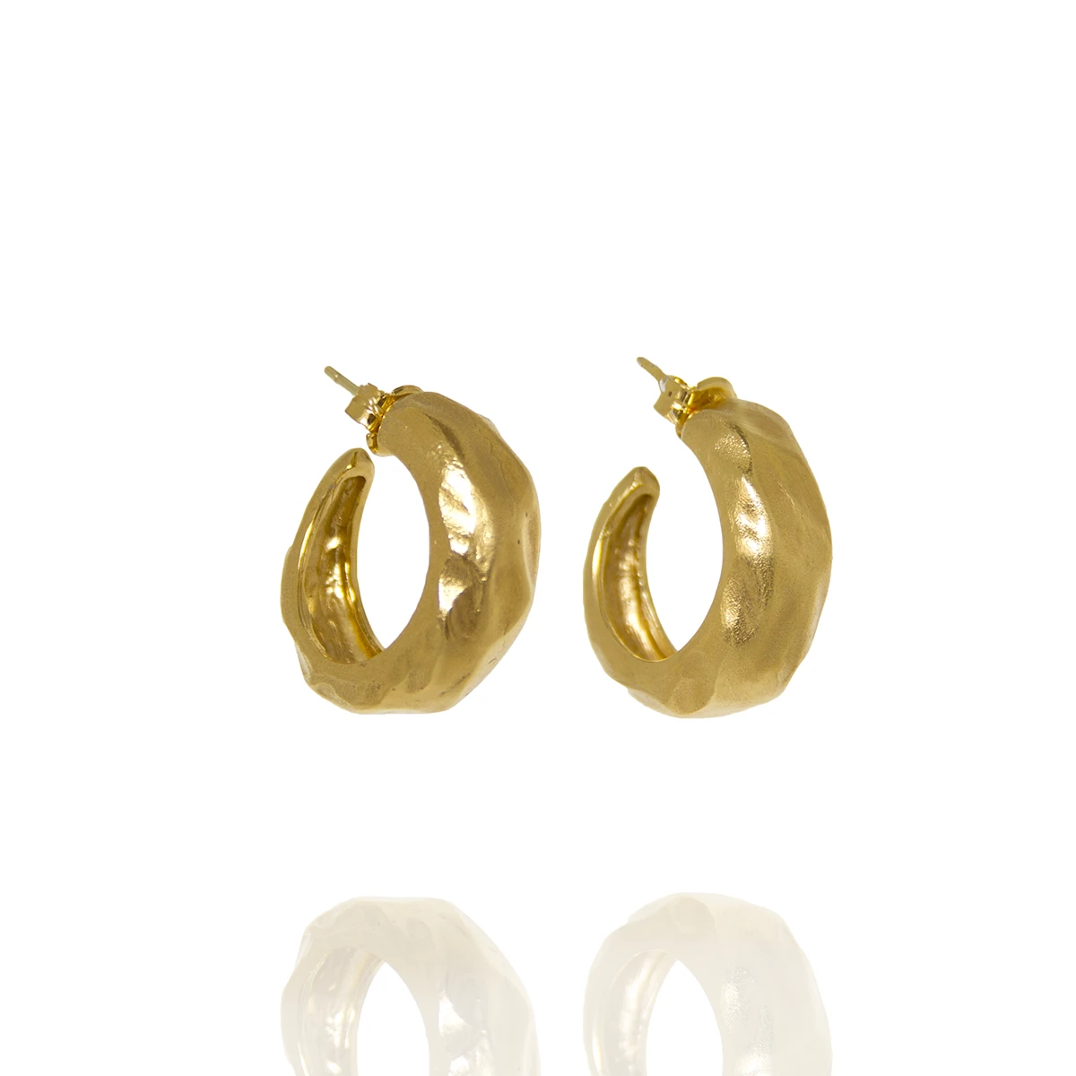 Alexandra Hakim Golden Chunky Chili Hoops designer jewelry designer jewelry