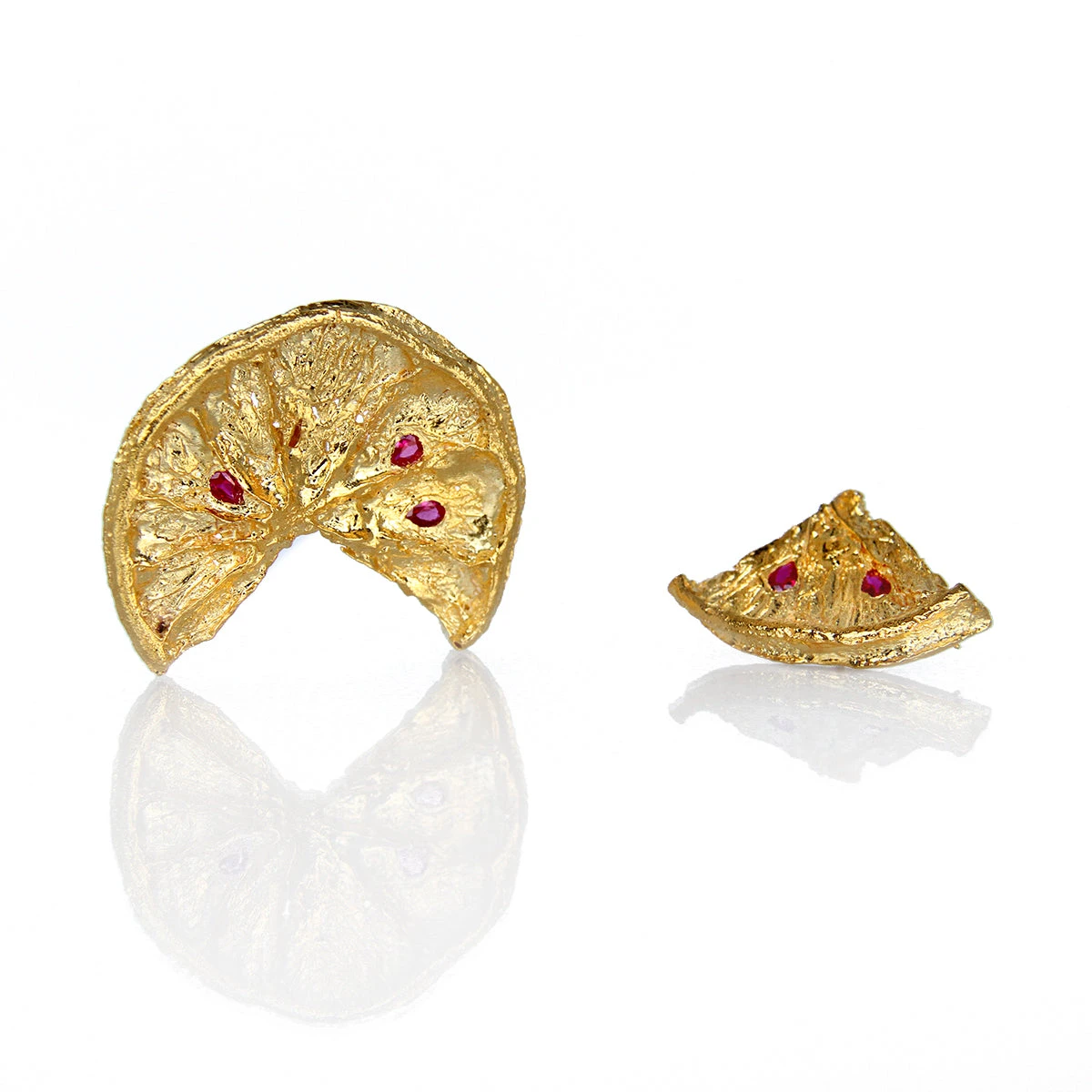 Alexandra Hakim Golden Lemon Earrings designer jewelry designer jewelry