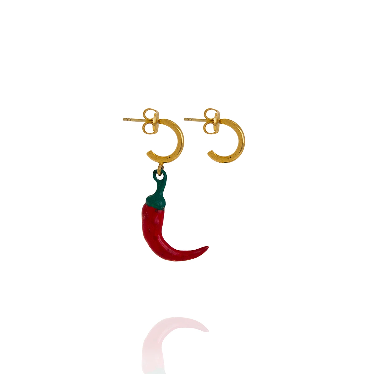 Alexandra Hakim Golden Mini Chili Hoops designer jewelry designer jewelry