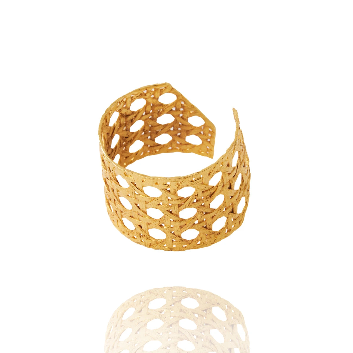Alexandra Hakim Large Gold Khaizaran Cuff designer jewelry designer jewelry