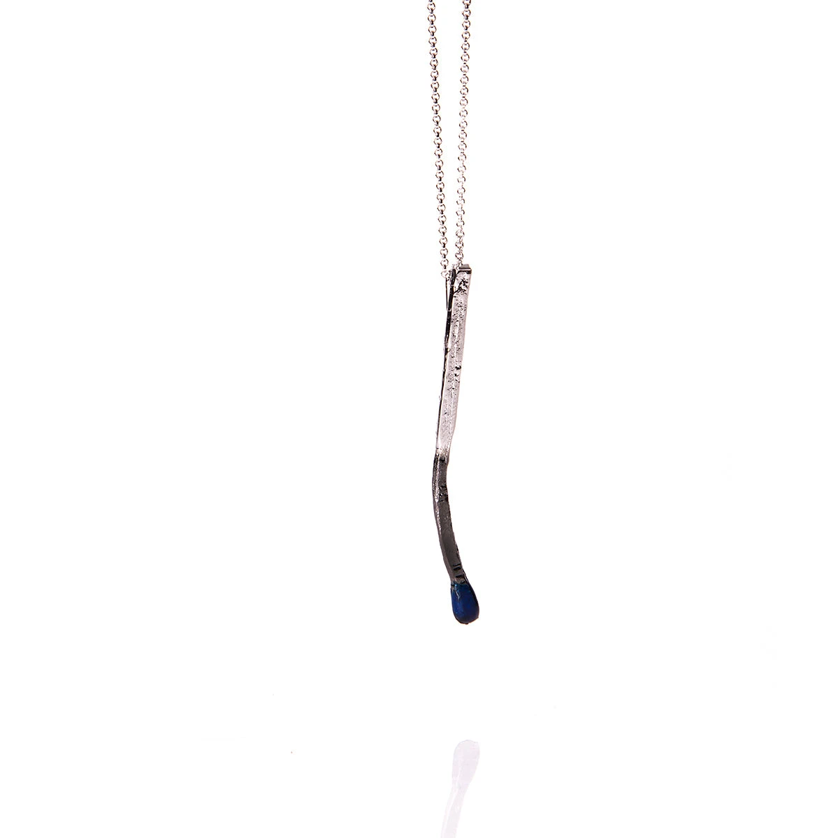 Alexandra Hakim Silver Matchstick Necklace designer jewelry designer jewelry