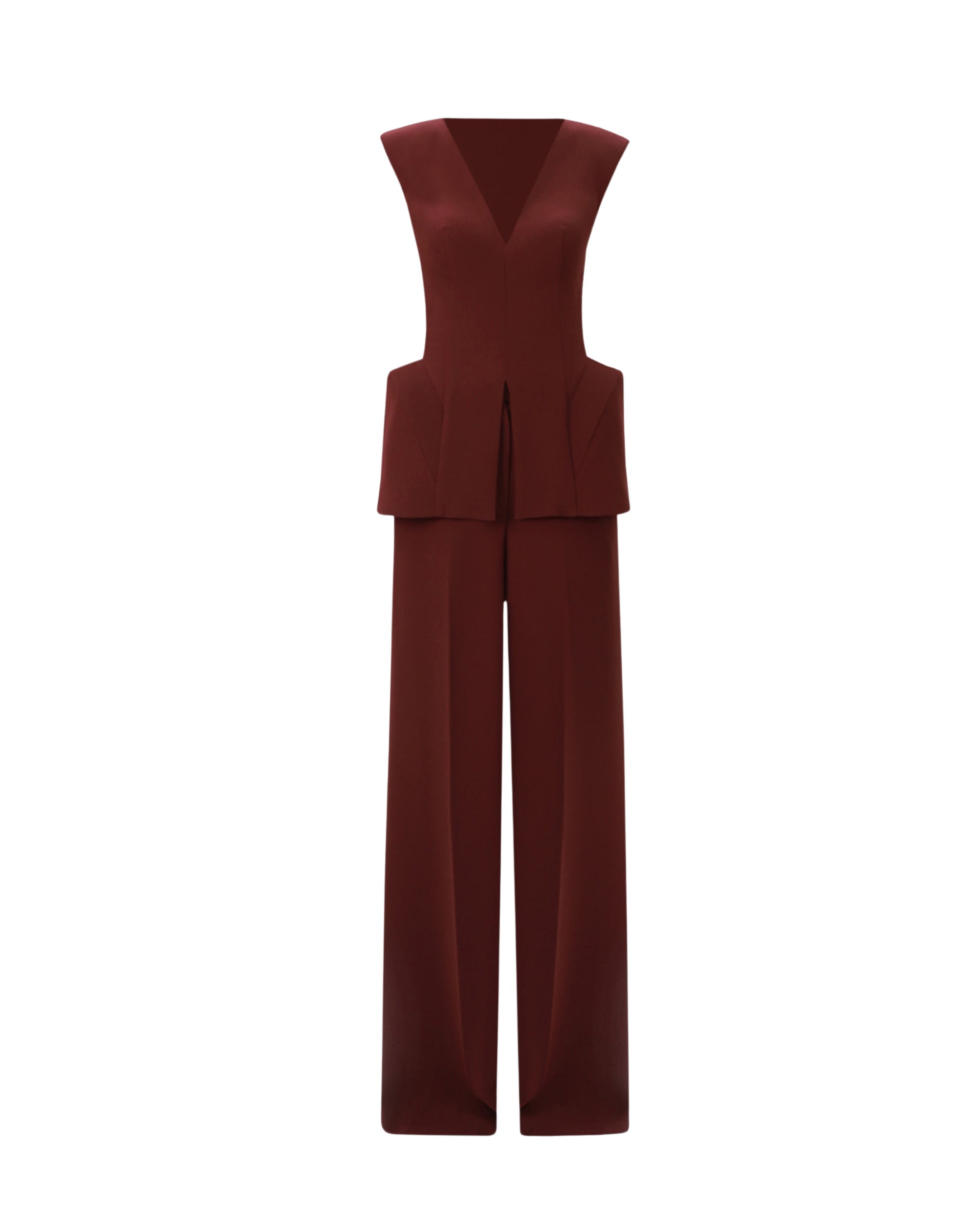 Gemy-Maalouf-V-Neck-Top-With-Pants-Set-coveti11190_nobg Gemy Maalouf Gowns