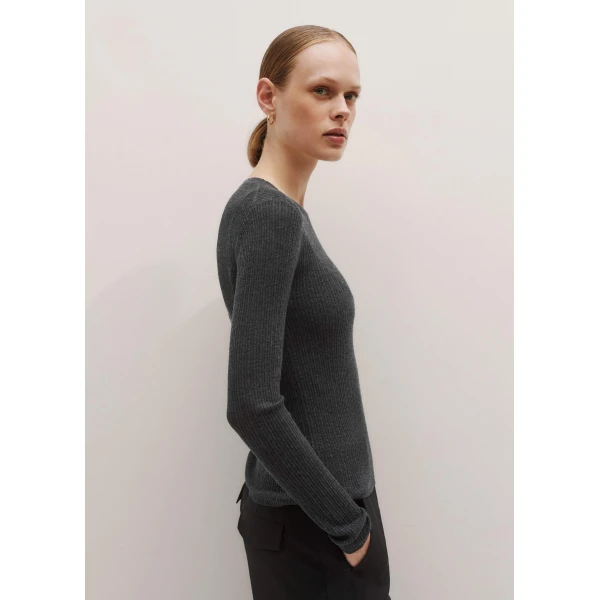 Merino + Cashmere – luxury British Grey in Me and Em exclusively at Luxury Shoes 
