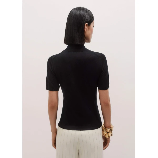 Merino + Cashmere – luxury British Black in Me and Em exclusively at Luxury Shoes 