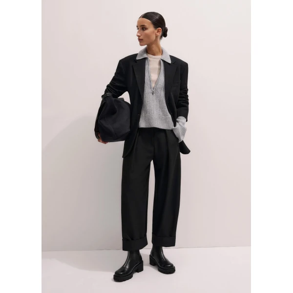 Fluid Tailoring – luxury British Black in Me and Em exclusively at Luxury Shoes 