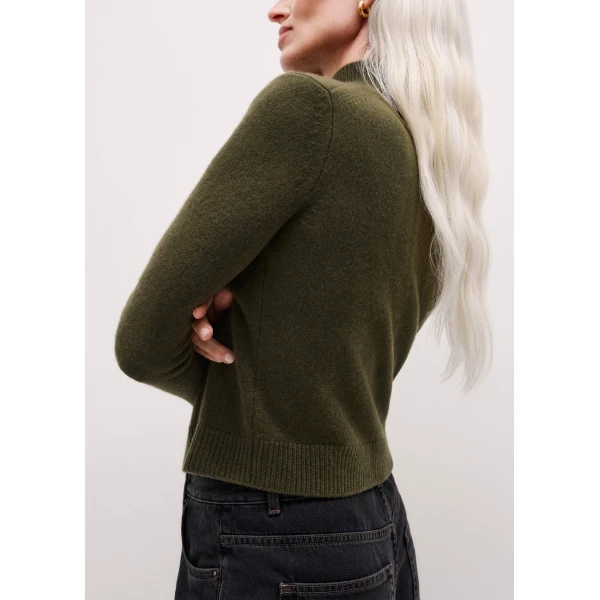 Cashmere – luxury British Green in Me and Em exclusively at Luxury Shoes 