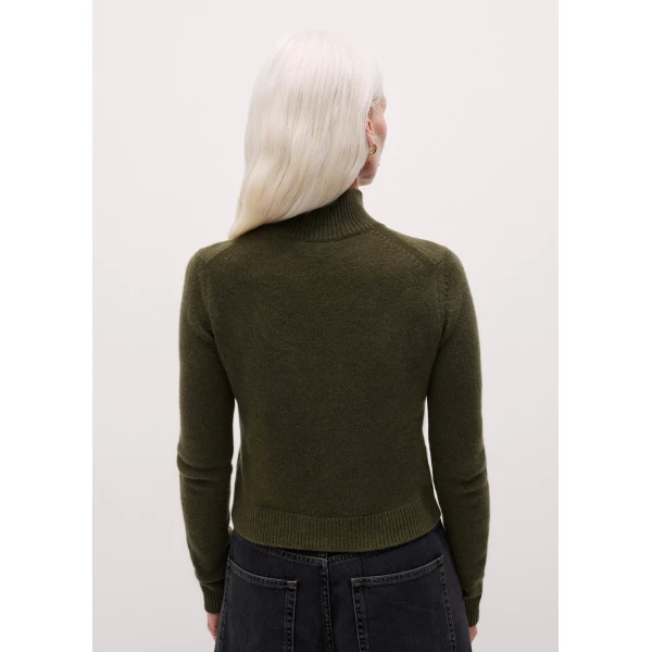 Me + Em High Neck Crop Sweater