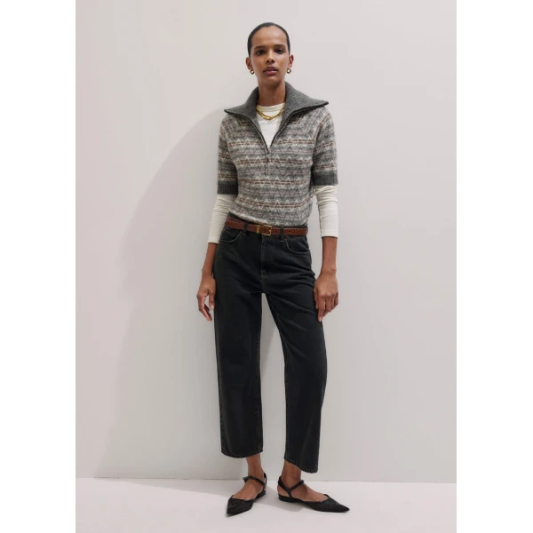 Midweight Denim – luxury British Black in Me and Em exclusively at Luxury Shoes 