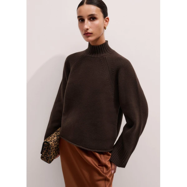 Wool + Cashmere – luxury British Brown in Me and Em exclusively at Luxury Shoes 