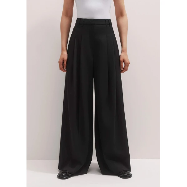 Me + Em Wide-Leg Pleat Pant