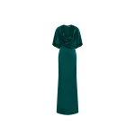 Rebecca Vallance Ellerie Cape Gown Rebecca Vallance Green Dresses The Ellerie Cape Gown in forest green embodies timeless sophistication
