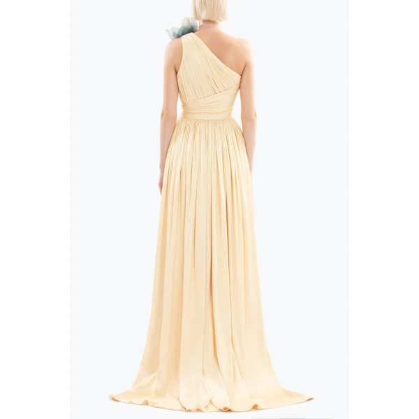 Saiid Kobeisy Long coco pleated dress