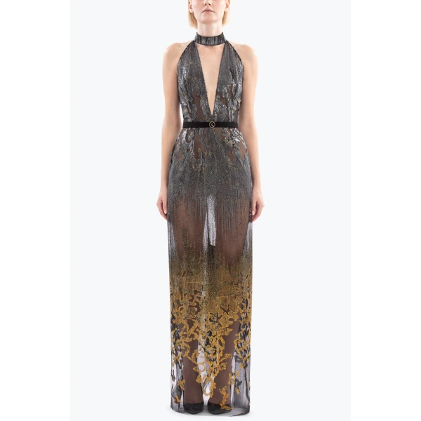 Saiid Kobeisy Long embellished fitted dress