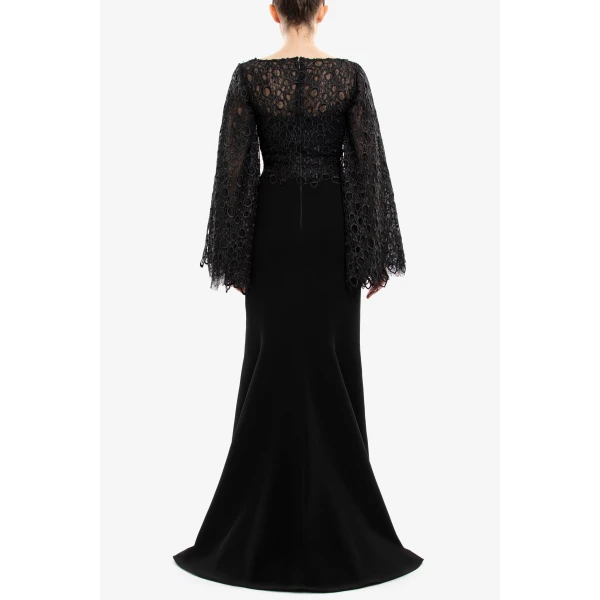Saiid Kobeisy Long guipurre dress