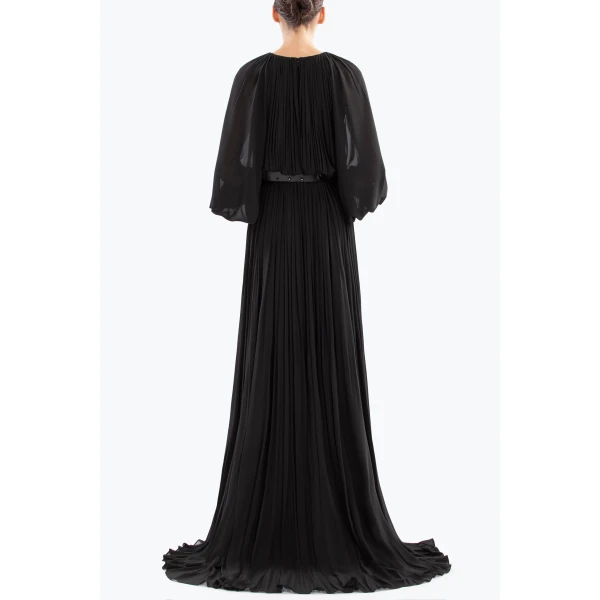 Saiid Kobeisy Pleated long dress