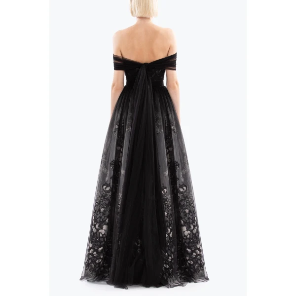 Saiid Kobeisy Tulle gathered dress