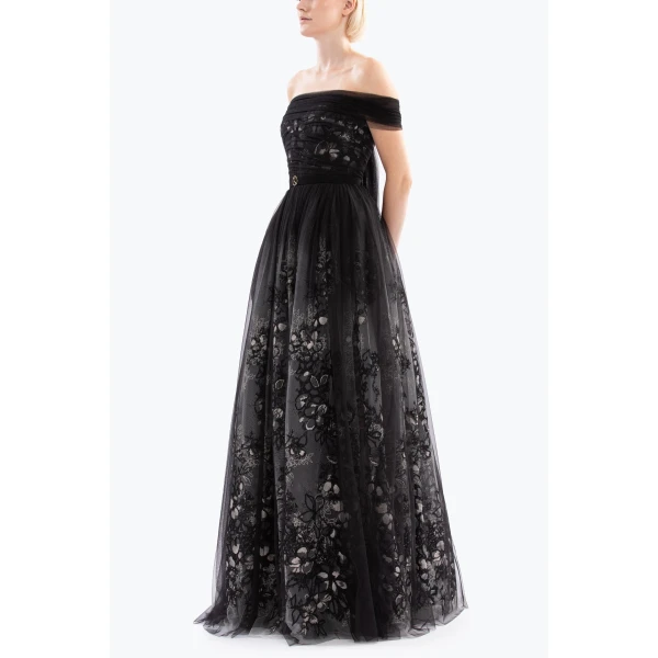 Saiid Kobeisy Tulle gathered dress